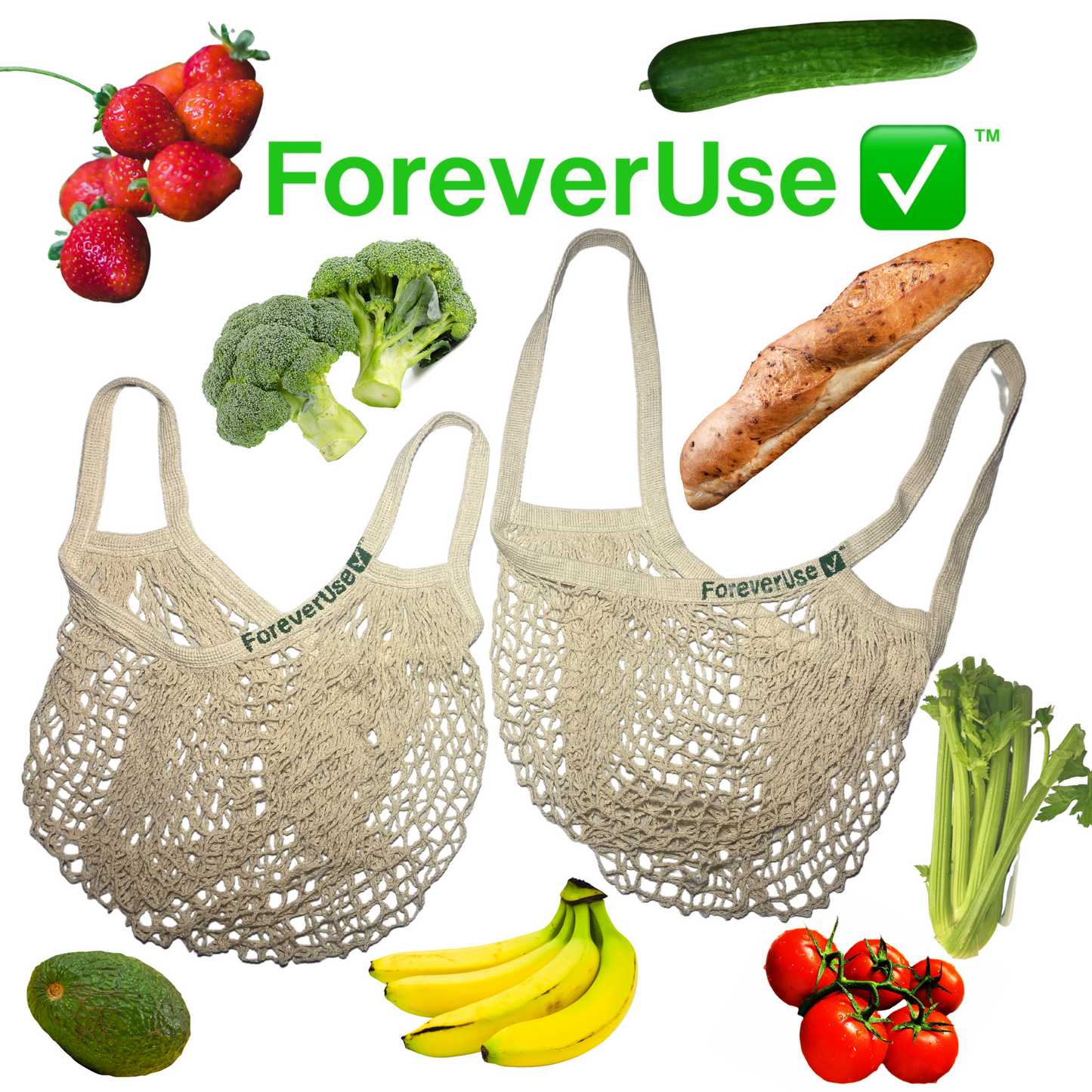 ForeverUse™️ Brand Mesh Produce Bag Set